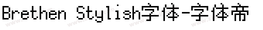 Brethen Stylish字体字体转换
